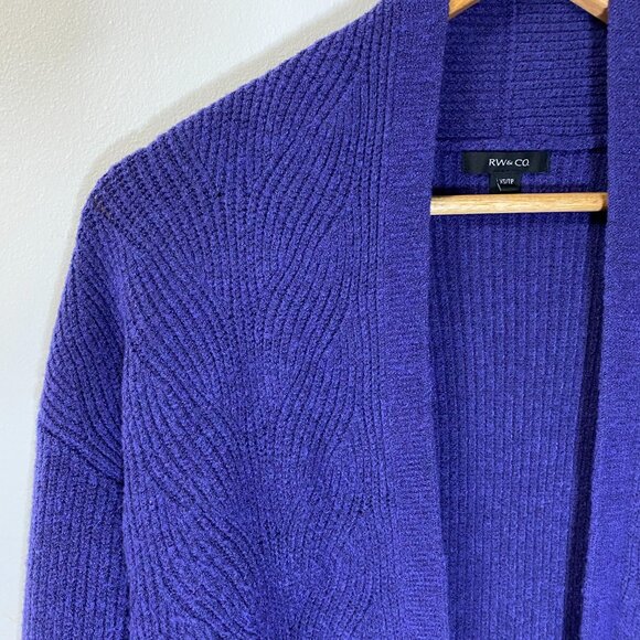 RW&CO Cardigan Long Soft Purple - Picture 10 of 17